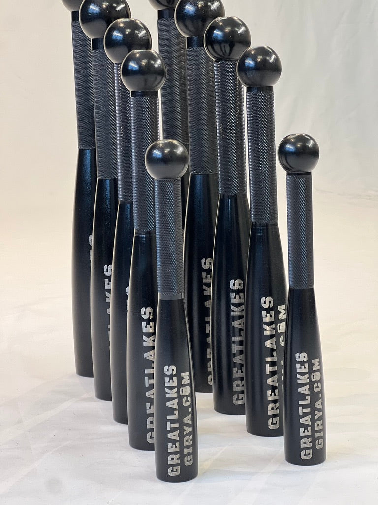 Regular Steel E-Coated and Knurled Steel Clubs From Tactical Strength Supply